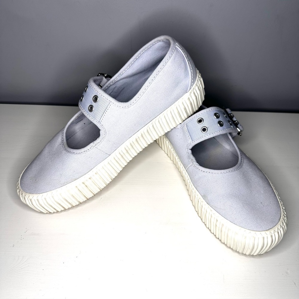 Vans Mary Jane Creeper Sneakers GRUNGE BALLET HALOGEN BLUE 7.5